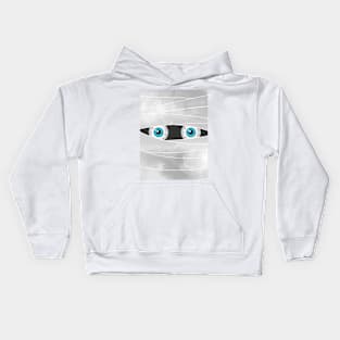 Halloween Mummy Eyes Kids Hoodie